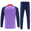 Liverpool Trainings Sweatshirt Quarter-zip 2023-24 Purper - Kids